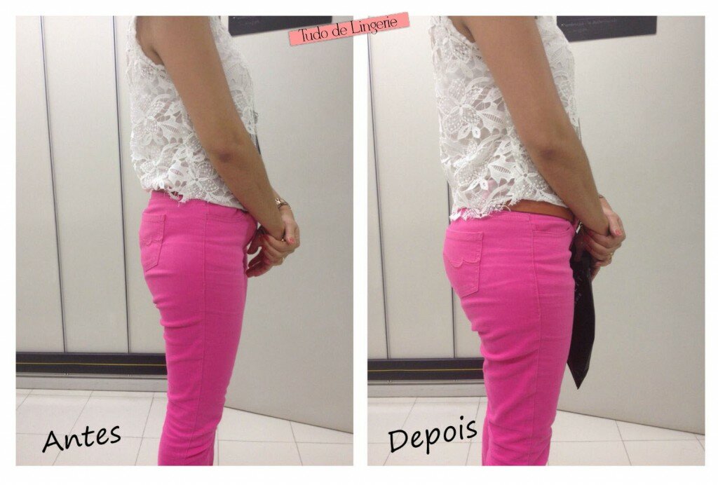 calcinha com enchimento antes e depois