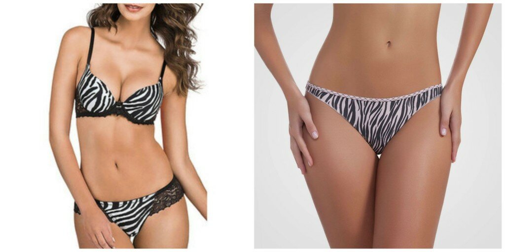 tendência lingerie zebra 